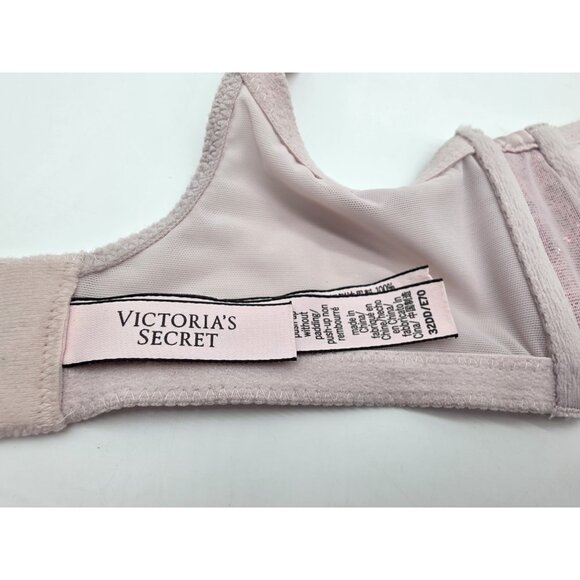 Victoria's Secret Bra Size 32DD Pink Lace Sequin Dream Angel Push-Up Underwire - Picture 9 of 11